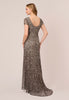 ADRIANNA PAPELL - Scoop Back Sequin Gown - Designer Dress hire