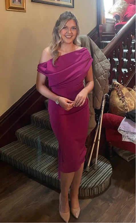 Sian Drape Dress Green