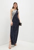 RALPH LAUREN - Metallic Cold-Shoulder Gown - Designer Dress hire 