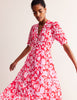 Boden - Elsa Crinkle Midi Tea Dress - Designer Dress hire