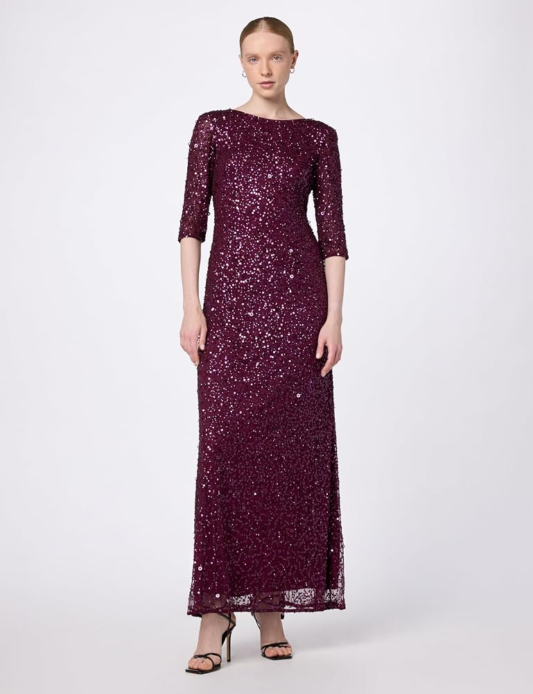 Cabernet Beaded Gown