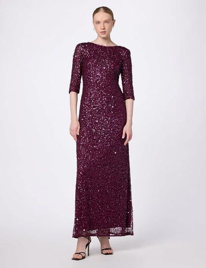 Cabernet Beaded Gown