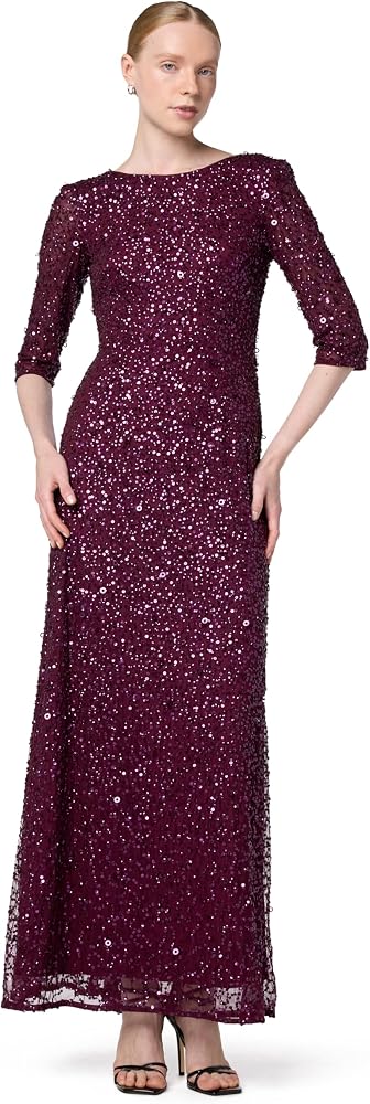 Cabernet Beaded Gown