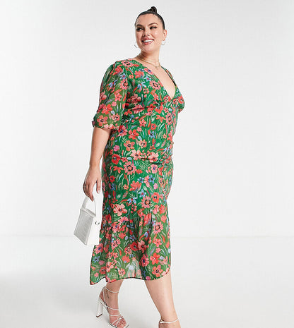 Button Front Tea Dress