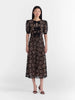 QUIZ - Wine Sleeved Midaxi Dress - Designer Dress hire 