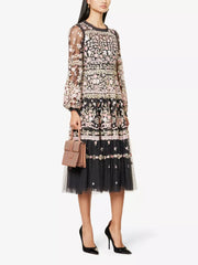 NEEDLE & THREAD - Ribbon Bouquet Midi Dress - Designer Dress Hire