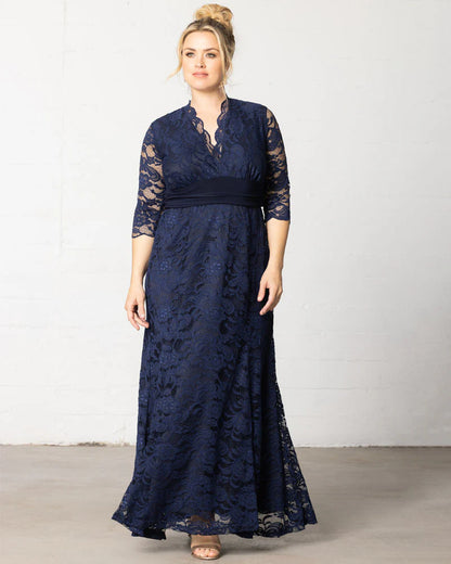 Soiree Navy Evening Gown
