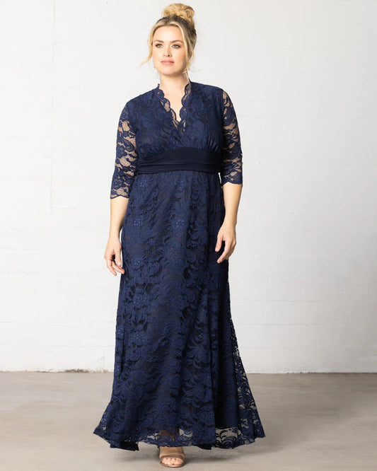 Soiree Navy Evening Gown