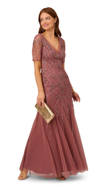Beaded covered gown
