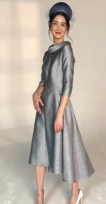 Blythe Dress Moonstone Jacquard