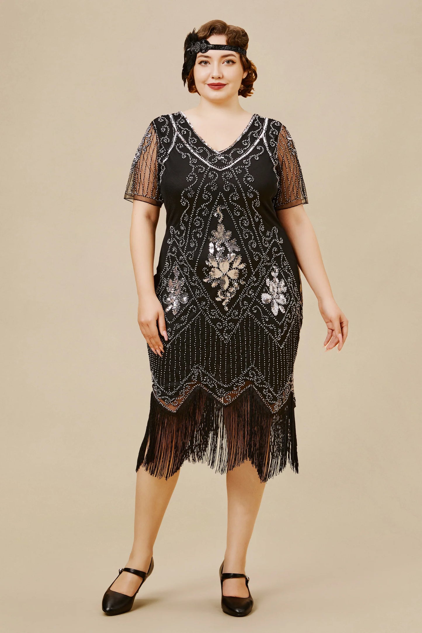 Irregular Fringe Gatsby Dress