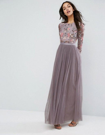 Ditsy Scatter Tulle Gown
