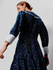 BEULAH - Romily Navy Polka Dress - Designer Dress hire