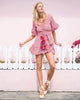 ANJALI HOOD - Java Sparrow Velvet Cushion - Designer Dress hire