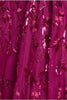 Goddiva - Magenta Embroidered Maxi Dress - Designer Dress hire
