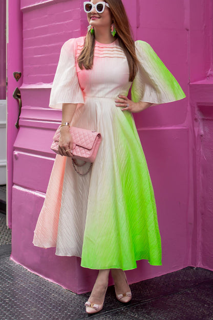 Raeya Ombré Satin Dress