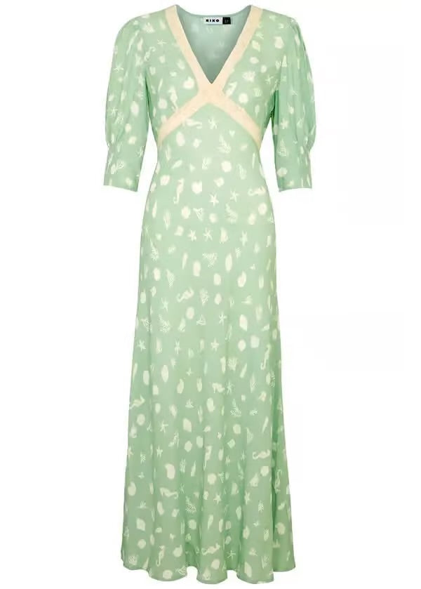 Gemma Lace-Trimmed Dress