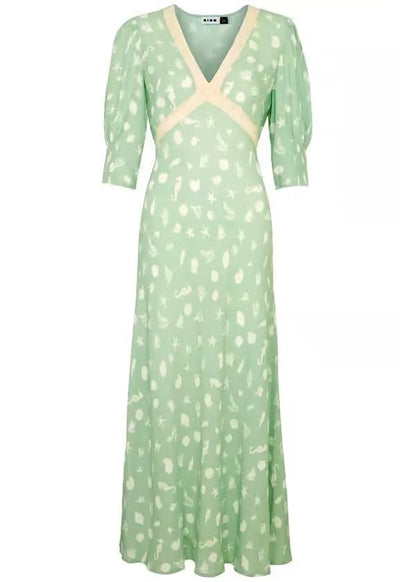 Gemma Lace-Trimmed Dress