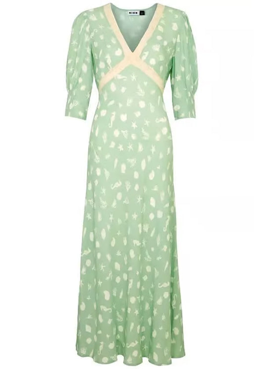 Gemma Lace-Trimmed Dress