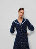 BEULAH - Romily Navy Polka Dress - Designer Dress hire