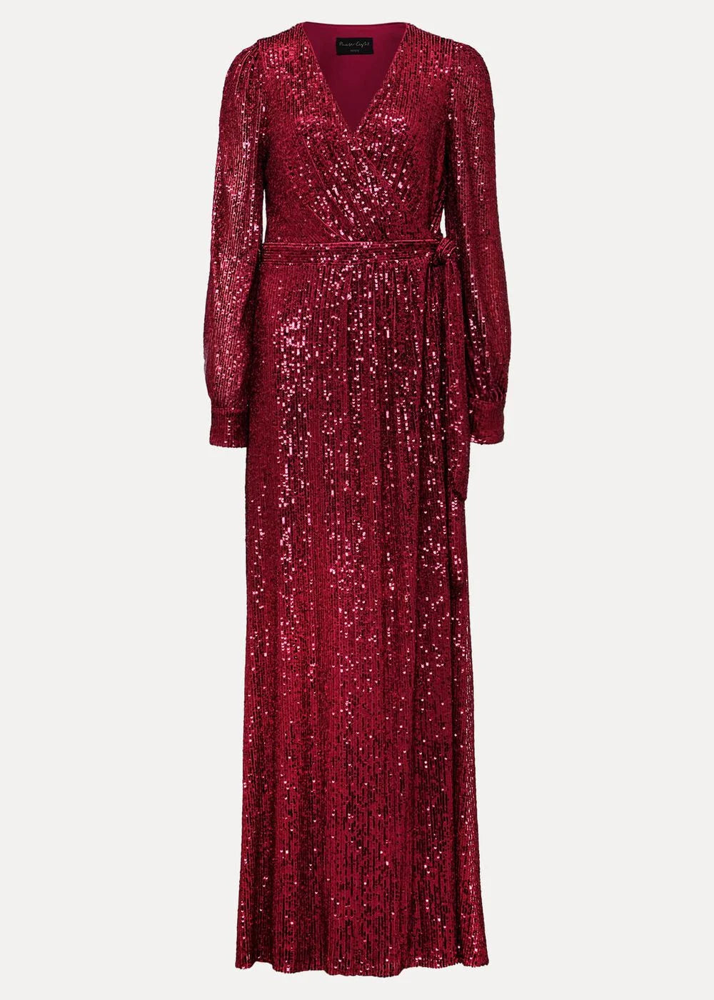 Petite Amily Pink Sequin Maxi Dress
