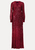 PHASE EIGHT - Petite Amily Pink Sequin Maxi Dress - Designer Dress hire
