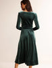 Boden - Abigail Green Velvet Dress - Designer Dress hire