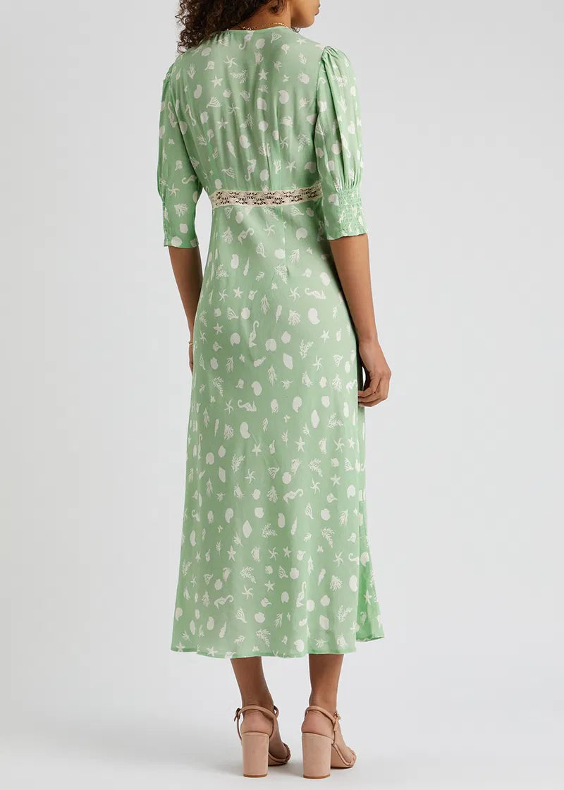 Gemma Lace-Trimmed Dress