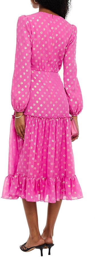 Devon silk-chiffon midi dress
