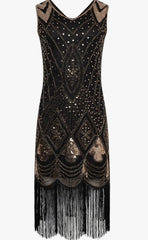 RO ROX - Black Gold Gatsby Dress - Designer Dress Hire