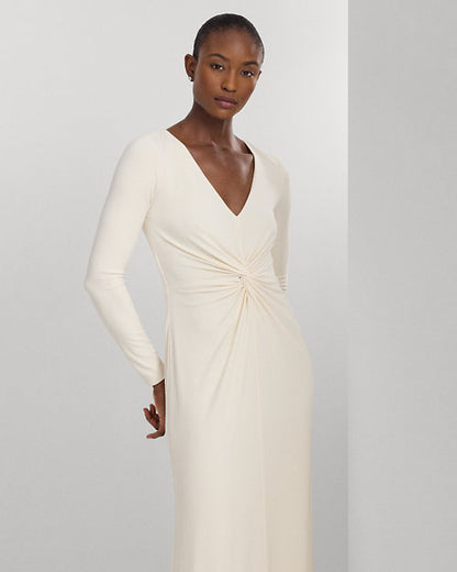 Nadira Cream Twist Gown