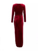 QUIZ - Velvet Cowl Neck Dress - Designer Dress hire