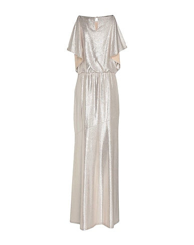 Metallic Cold-Shoulder Gown
