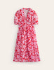 Boden - Elsa Crinkle Midi Tea Dress - Designer Dress hire