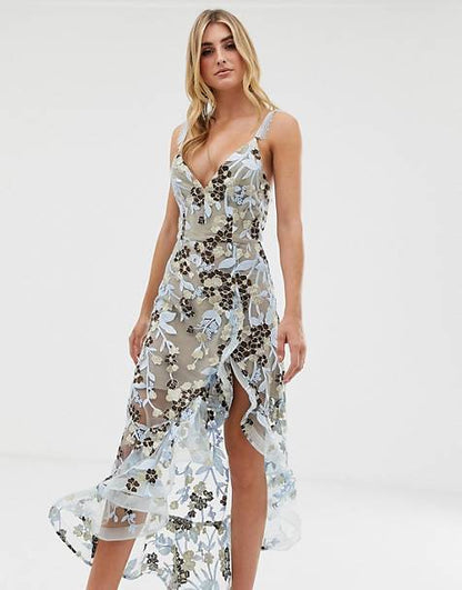 Sawanna Floral Embroidered Dress