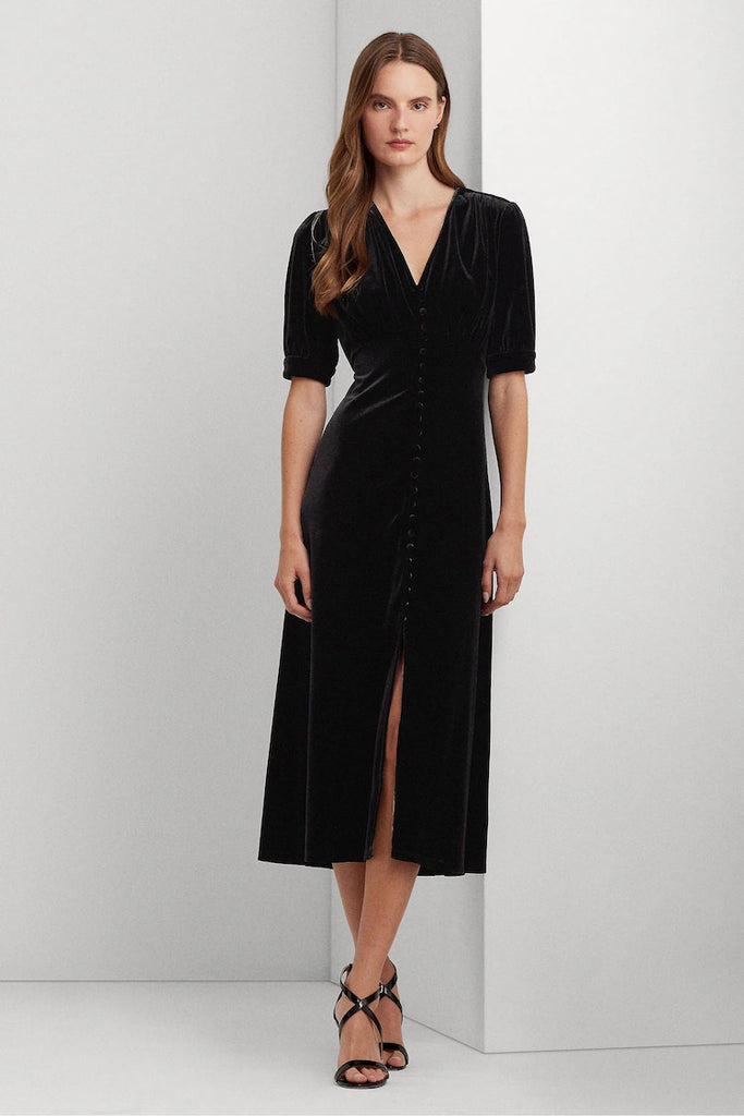 Lauren ralph lauren velvet dress online