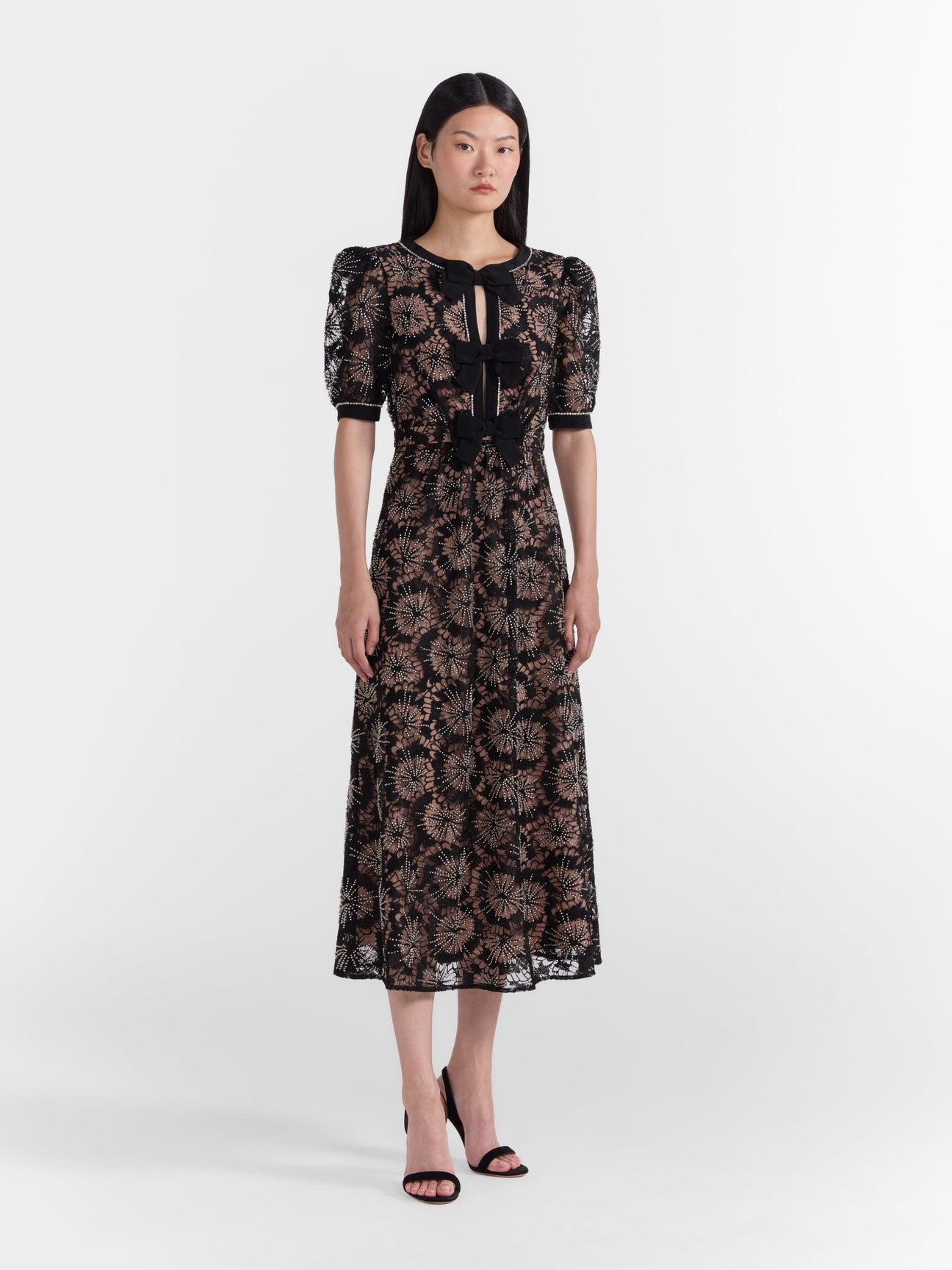 Jamie C Embellishment Bows Dress