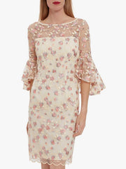 GINA BACCONI - Jula Embroidered Dress - Designer Dress Hire