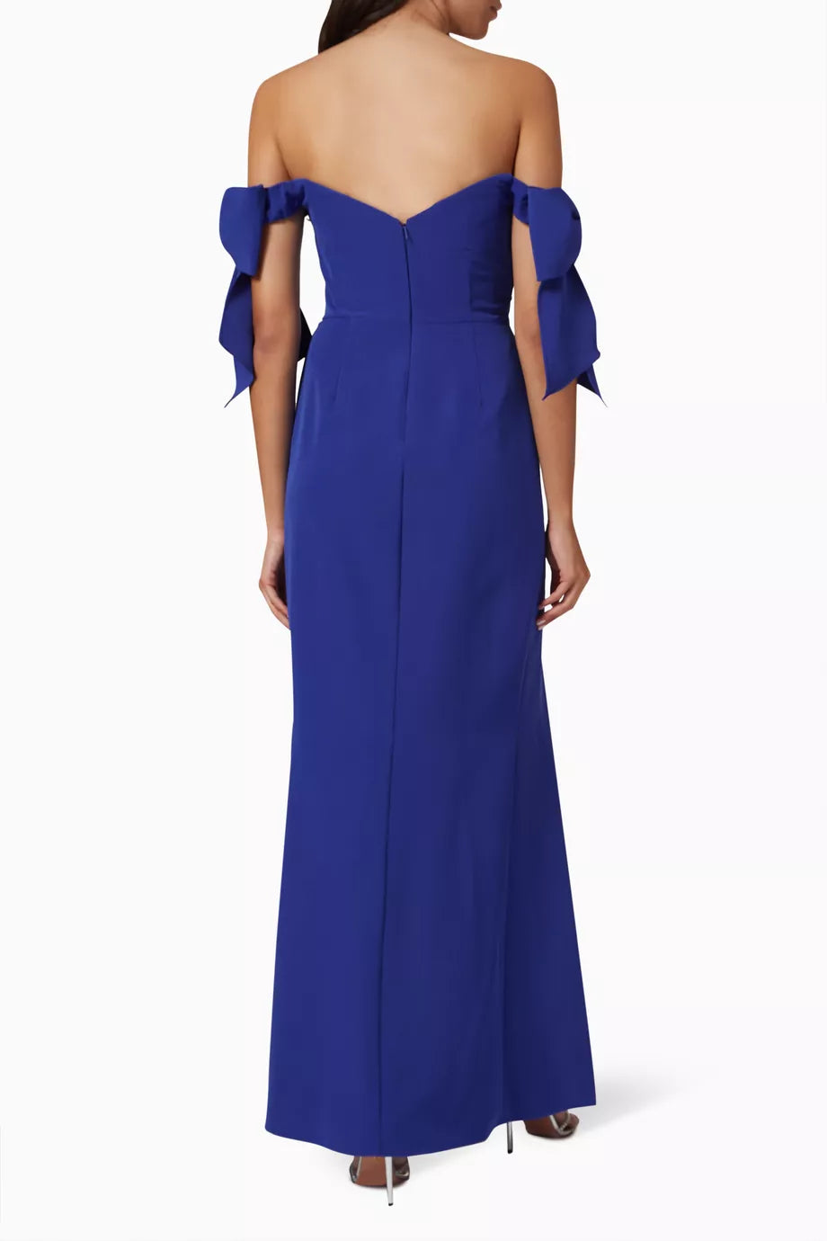 Off-shoulder Column Gown