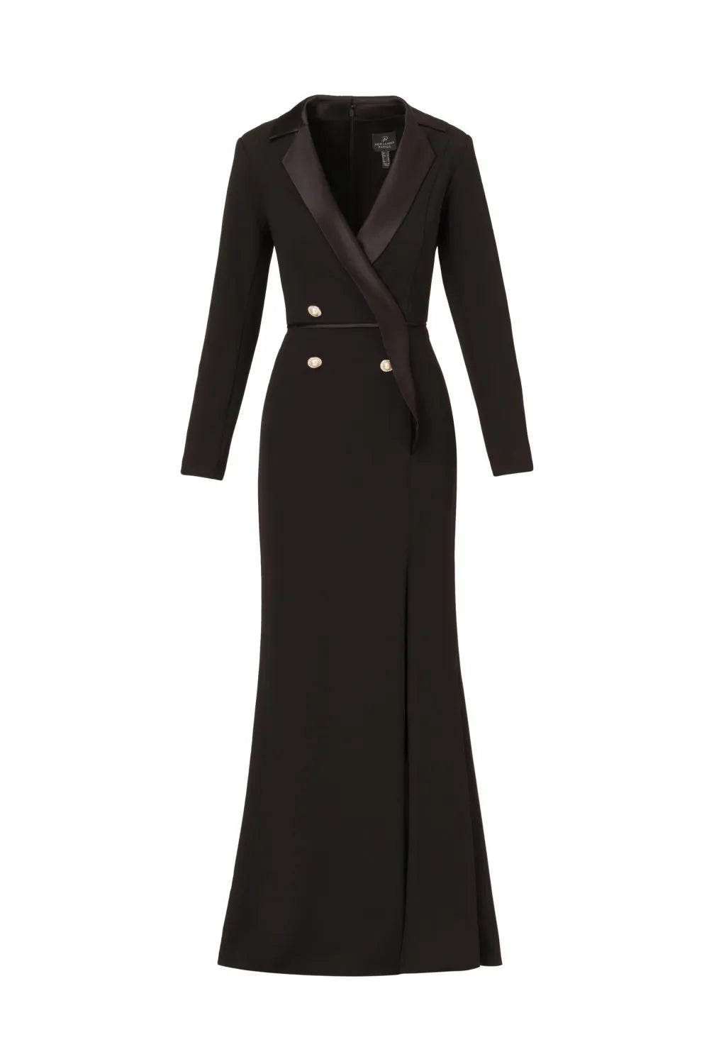Tuxedo Gown With Jewel Buttons