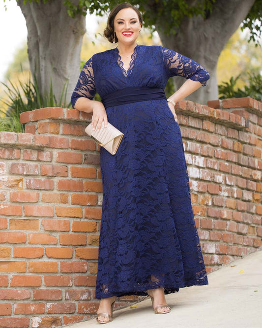 Soiree Navy Evening Gown