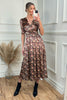 JOLIE MOI - Floral Velvet Dress - Designer Dress hire