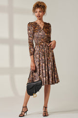 JOLIE MOI - Floral Velvet Dress - Designer Dress Hire