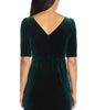 ADRIANNA PAPELL - Ruched Velvet Emerald Gown - Designer Dress hire