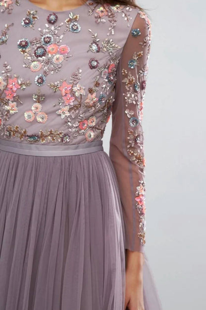 Ditsy Scatter Tulle Gown