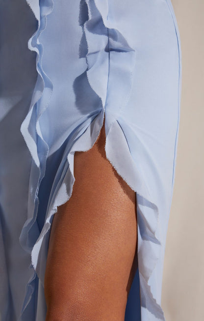 Perrine Corset Frill Skirt Maxi Dress