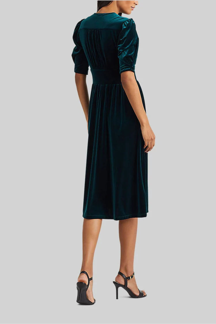 Black Velvet Vinyam Party Dress