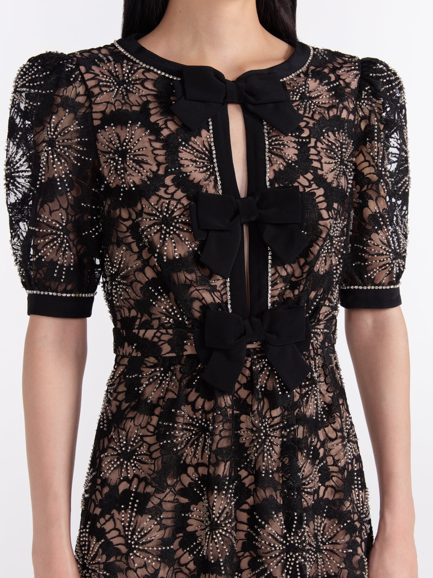 Jamie C Embellishment Bows Dress