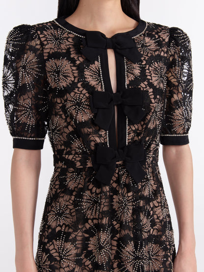 Jamie C Embellishment Bows Dress