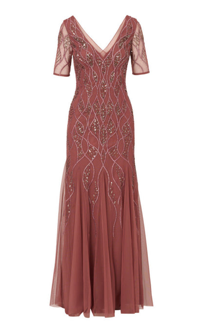 Beaded covered gown